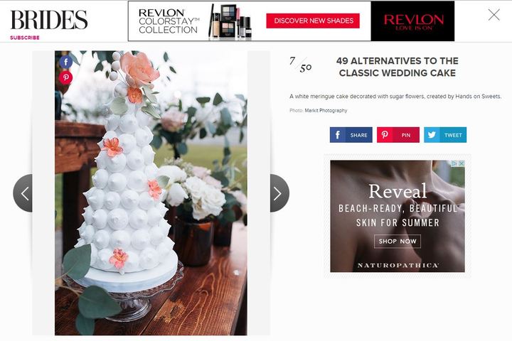 brides.com | unique wedding cakes | press